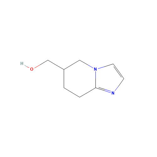 5,6,7,8-tetrahydroimidazo[1,2-a]pyridin-6-ylmethanol (CAS: 1256546-79-8) - Chemical Structure and Molecular Formula 