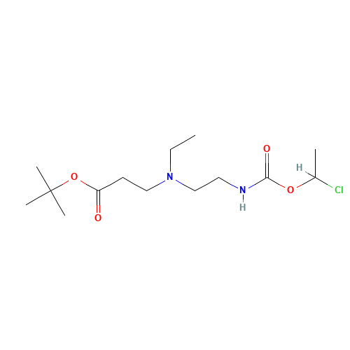 tert-butyl 3-[2-(1-chloroethoxycarbonylamino)ethyl-ethylamino]propanoate (CAS: 338990-56-0) - Related Chemical Product