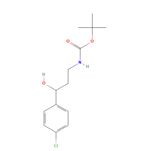 tert-butyl N-[3-(4-chlorophenyl)-3-hydroxypropyl]carbamate (CAS: 913642-56-5) - Related Chemical Product