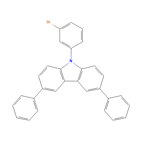 9-(3-bromophenyl)-3,6-diphenylcarbazole (CAS: 928050-07-1) - Related Chemical Product