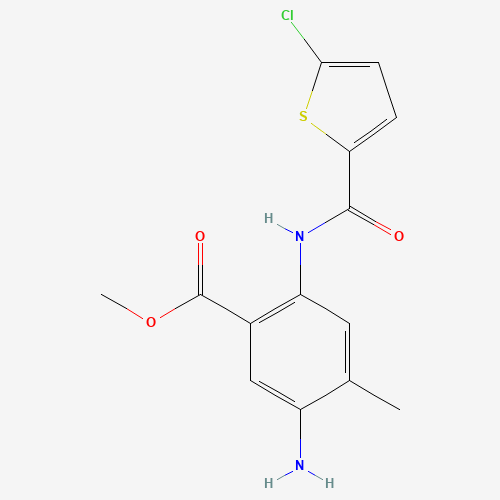 methyl 5-amino-2-[(5-chlorothiophene-2-carbonyl)amino]-4-methylbenzoate (CAS: 929214-82-4) - Related Chemical Product
