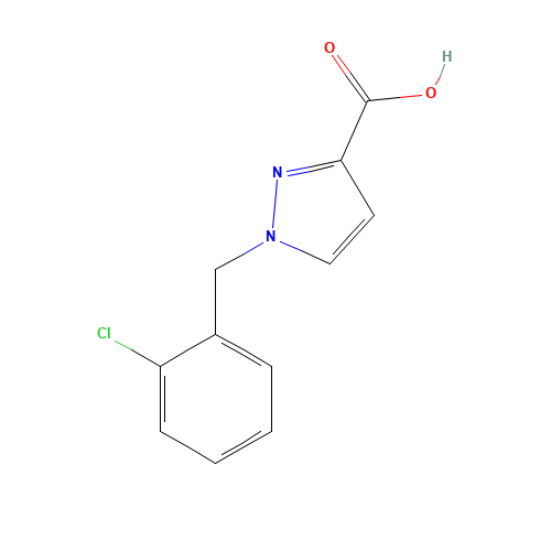1-[(2-chlorophenyl)methyl]pyrazole-3-carboxylic acid (CAS: 1309785-75-8) - Related Chemical Product