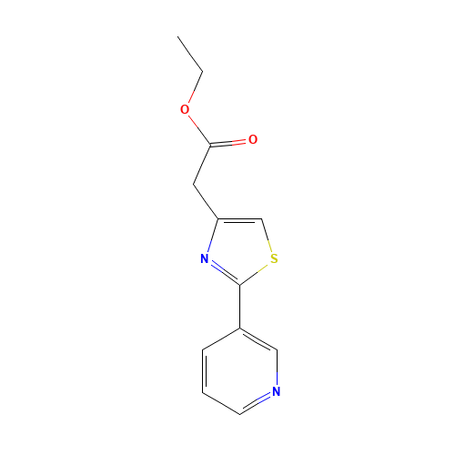 ethyl 2-(2-pyridin-3-yl-1,3-thiazol-4-yl)acetate (CAS: 80653-69-6) - Related Chemical Product