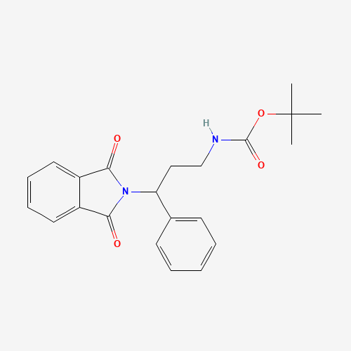 tert-butyl N-[3-(1,3-dioxoisoindol-2-yl)-3-phenylpropyl]carbamate (CAS: 1047644-72-3) - Related Chemical Product