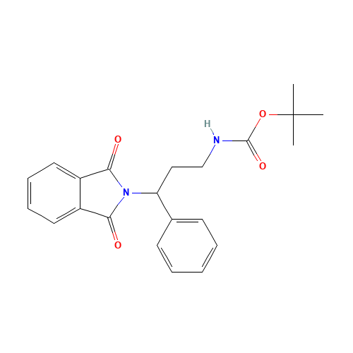 tert-butyl N-[3-(1,3-dioxoisoindol-2-yl)-3-phenylpropyl]carbamate (CAS: 1047644-72-3) - Related Chemical Product