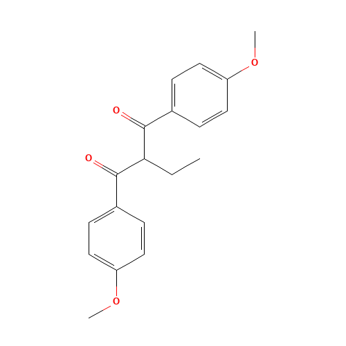 2-ethyl-1,3-bis(4-methoxyphenyl)propane-1,3-dione (CAS: 71526-44-8) - Related Chemical Product