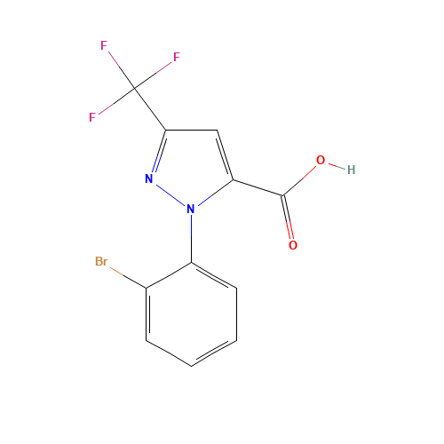 2-(2-bromophenyl)-5-(trifluoromethyl)pyrazole-3-carboxylic acid (CAS: 1006620-45-6) - Related Chemical Product