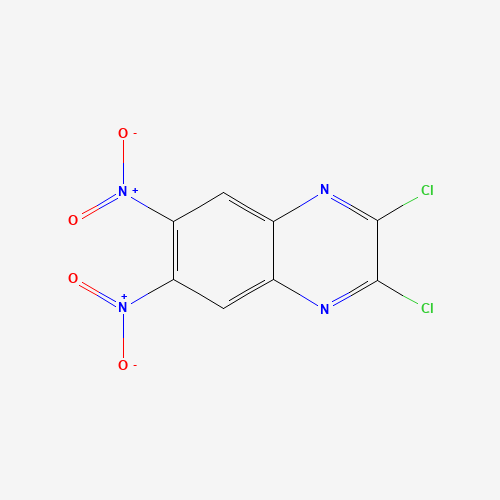 2,3-dichloro-6,7-dinitroquinoxaline (CAS: 2379-61-5) - Chemical Structure and Molecular Formula 