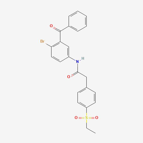 N-(3-benzoyl-4-bromophenyl)-2-(4-ethylsulfonylphenyl)acetamide (CAS: 1426804-92-3) - Related Chemical Product