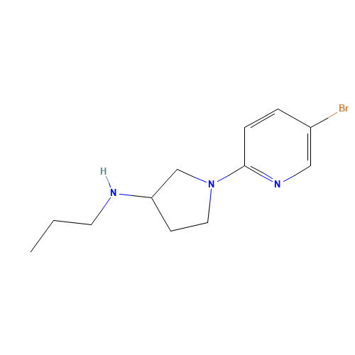 1-(5-bromopyridin-2-yl)-N-propylpyrrolidin-3-amine (CAS: 1160938-62-4) - Related Chemical Product