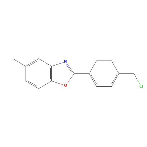 2-[4-(chloromethyl)phenyl]-5-methyl-1,3-benzoxazole (CAS: 88489-87-6) - Related Chemical Product