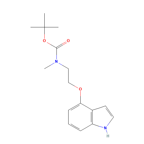 tert-butyl N-[2-(1H-indol-4-yloxy)ethyl]-N-methylcarbamate (CAS: 203921-48-6) - Related Chemical Product