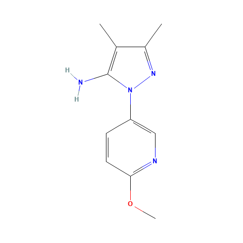 2-(6-methoxypyridin-3-yl)-4,5-dimethylpyrazol-3-amine (CAS: 1335140-77-6) - Related Chemical Product