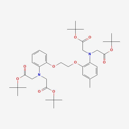 tert-butyl 2-[2-[2-[2-[bis[2-[(2-methylpropan-2-yl)oxy]-2-oxoethyl]amino]phenoxy]ethoxy]-4-methyl-N-[2-[(2-methylpropan-2-yl)oxy]-2-oxoethyl]anilino]acetate (CAS: 121739-13-7) - Related Chemical Product