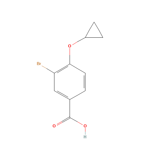 3-bromo-4-cyclopropyloxybenzoic acid (CAS: 1243470-34-9) - Related Chemical Product