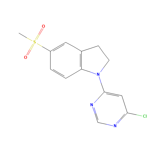 1-(6-chloropyrimidin-4-yl)-5-methylsulfonyl-2,3-dihydroindole (CAS: 1145658-37-2) - Related Chemical Product