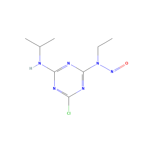 N-[4-chloro-6-(propan-2-ylamino)-1,3,5-triazin-2-yl]-N-ethylnitrous amide (CAS: 56525-09-8) - Related Chemical Product
