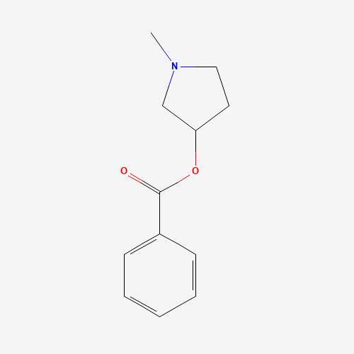(1-methylpyrrolidin-3-yl) benzoate (CAS: 13220-17-2) - Chemical Structure and Molecular Formula 