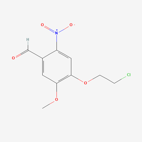 4-(2-chloroethoxy)-5-methoxy-2-nitrobenzaldehyde (CAS: 348618-75-7) - Related Chemical Product