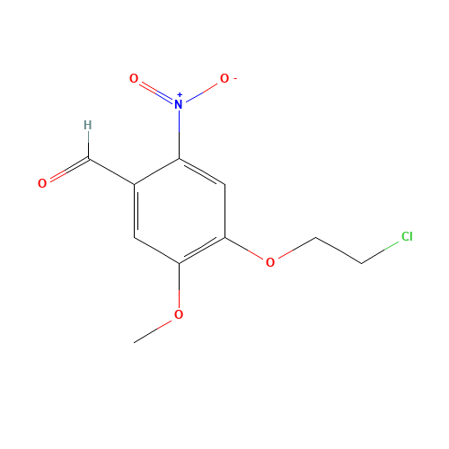 4-(2-chloroethoxy)-5-methoxy-2-nitrobenzaldehyde (CAS: 348618-75-7) - Related Chemical Product
