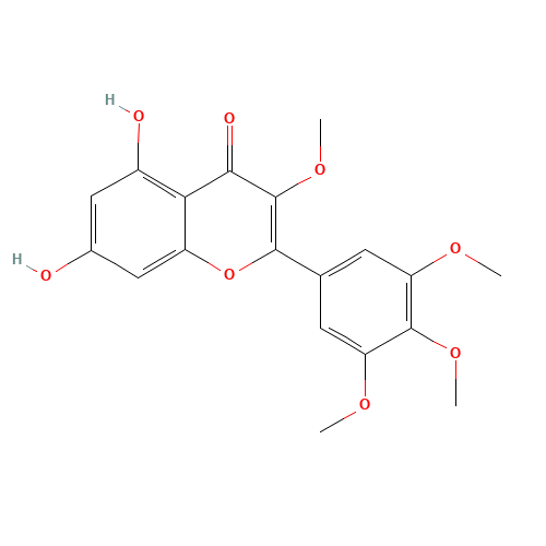 5,7-dihydroxy-3-methoxy-2-(3,4,5-trimethoxyphenyl)chromen-4-one (CAS: 14585-04-7) - Related Chemical Product