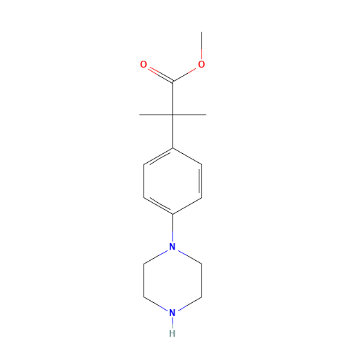 methyl 2-methyl-2-(4-piperazin-1-ylphenyl)propanoate (CAS: 1095540-43-4) - Related Chemical Product