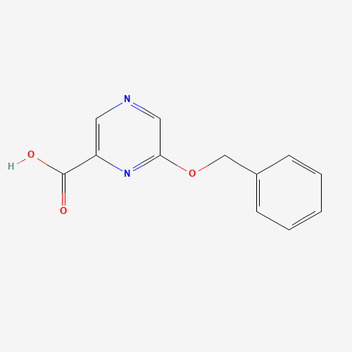 6-phenylmethoxypyrazine-2-carboxylic acid (CAS: 179321-60-9) - Chemical Structure and Molecular Formula 