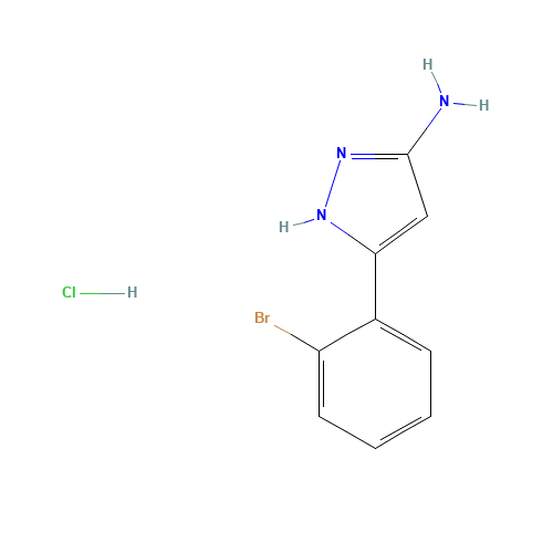 5-(2-bromophenyl)-1H-pyrazol-3-amine;hydrochloride (CAS: 1031793-63-1) - Related Chemical Product