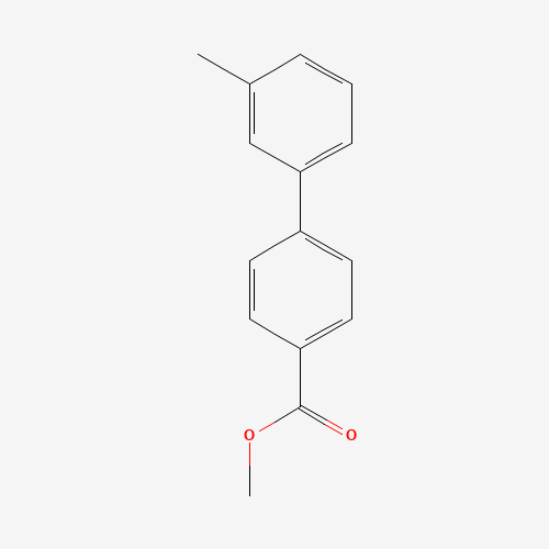 methyl 4-(3-methylphenyl)benzoate (CAS: 89900-94-7) - Chemical Structure and Molecular Formula 