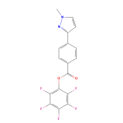 (2,3,4,5,6-pentafluorophenyl) 4-(1-methylpyrazol-3-yl)benzoate (CAS: 915707-42-5) - Related Chemical Product