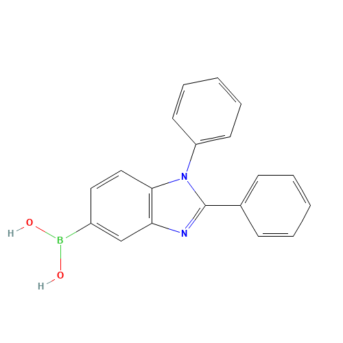 (1,2-diphenylbenzimidazol-5-yl)boronic acid (CAS: 867044-32-4) - Related Chemical Product