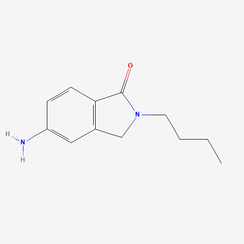 5-amino-2-butyl-3H-isoindol-1-one (CAS: 1338436-16-0) - Chemical Structure and Molecular Formula 