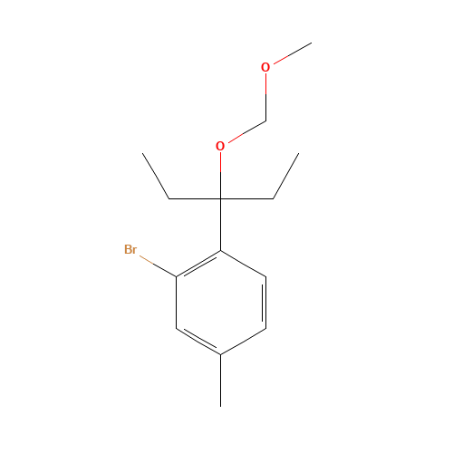 2-bromo-1-[3-(methoxymethoxy)pentan-3-yl]-4-methylbenzene (CAS: 1437051-99-4) - Related Chemical Product