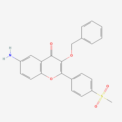 6-amino-2-(4-methylsulfonylphenyl)-3-phenylmethoxychromen-4-one (CAS: 1187016-43-8) - Related Chemical Product