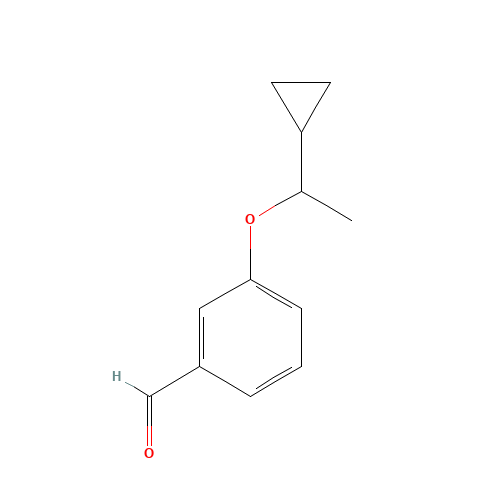3-(1-cyclopropylethoxy)benzaldehyde (CAS: 1202170-07-7) - Related Chemical Product