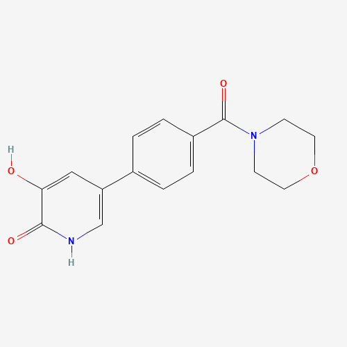 3-hydroxy-5-[4-(morpholine-4-carbonyl)phenyl]-1H-pyridin-2-one (CAS: 1333146-01-2) - Related Chemical Product