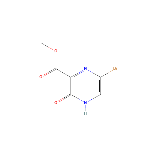 methyl 5-bromo-2-oxo-1H-pyrazine-3-carboxylate (CAS: 21874-61-3) - Chemical Structure and Molecular Formula 