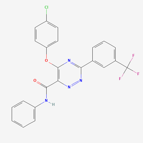5-(4-chlorophenoxy)-N-phenyl-3-[3-(trifluoromethyl)phenyl]-1,2,4-triazine-6-carboxamide (CAS: 921620-20-4) - Related Chemical Product