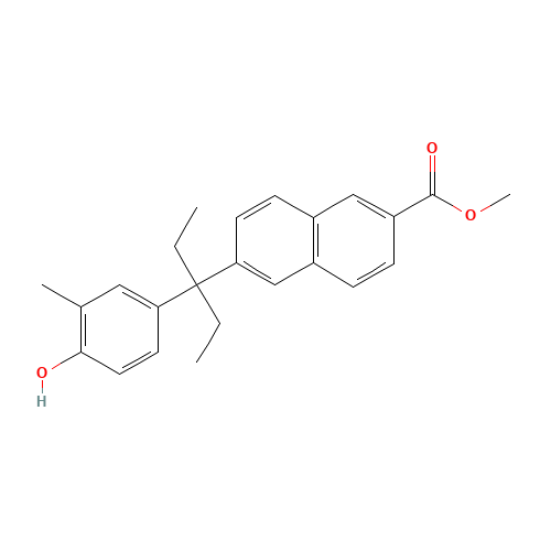 methyl 6-[3-(4-hydroxy-3-methylphenyl)pentan-3-yl]naphthalene-2-carboxylate (CAS: 895520-97-5) - Related Chemical Product