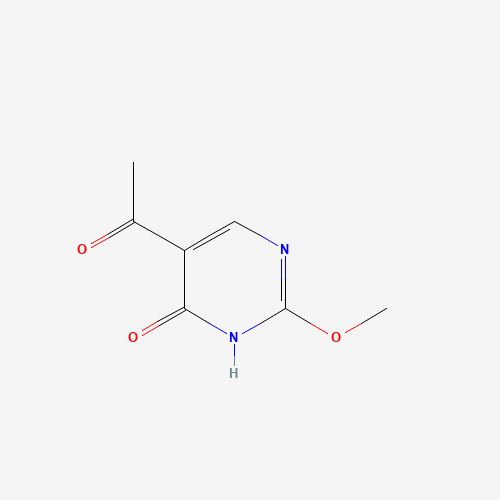 5-acetyl-2-methoxy-1H-pyrimidin-6-one (CAS: 55996-06-0) - Chemical Structure and Molecular Formula 