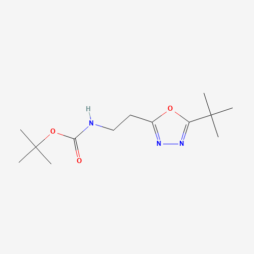 tert-butyl N-[2-(5-tert-butyl-1,3,4-oxadiazol-2-yl)ethyl]carbamate (CAS: 1244059-36-6) - Related Chemical Product
