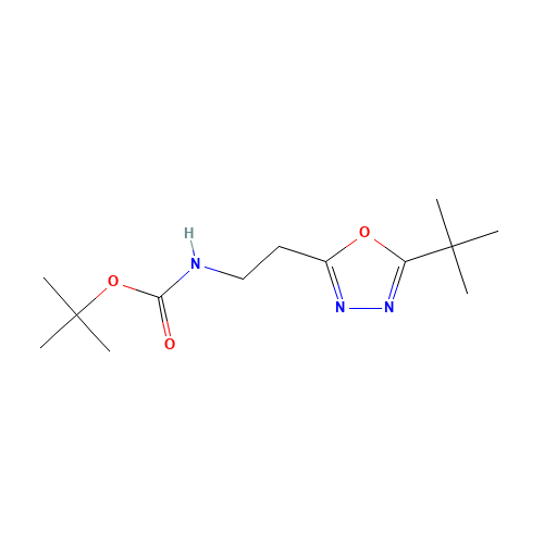 tert-butyl N-[2-(5-tert-butyl-1,3,4-oxadiazol-2-yl)ethyl]carbamate (CAS: 1244059-36-6) - Related Chemical Product