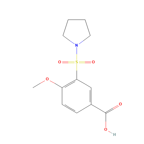 4-methoxy-3-pyrrolidin-1-ylsulfonylbenzoic acid (CAS: 299181-37-6) - Related Chemical Product