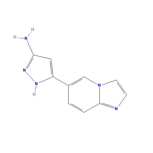5-imidazo[1,2-a]pyridin-6-yl-1H-pyrazol-3-amine (CAS: 948883-30-5) - Related Chemical Product