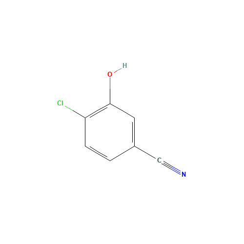 4-chloro-3-hydroxybenzonitrile (CAS: 51748-01-7) - Chemical Structure and Molecular Formula 