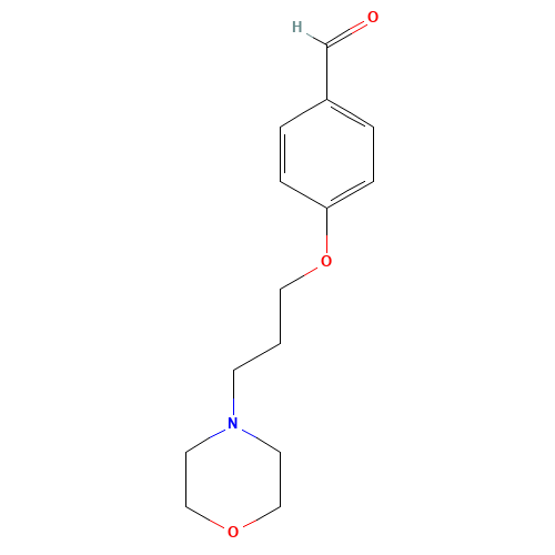 4-(3-morpholin-4-ylpropoxy)benzaldehyde (CAS: 71760-44-6) - Chemical Structure and Molecular Formula 