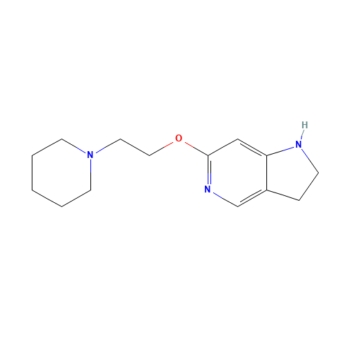 6-(2-piperidin-1-ylethoxy)-2,3-dihydro-1H-pyrrolo[3,2-c]pyridine (CAS: 399580-40-6) - Related Chemical Product