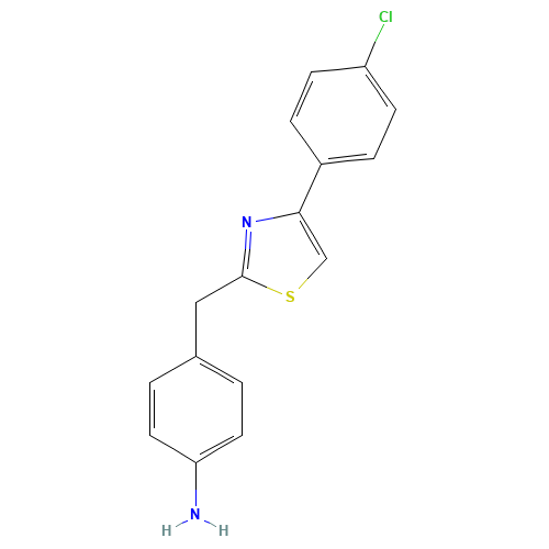 4-[[4-(4-chlorophenyl)-1,3-thiazol-2-yl]methyl]aniline (CAS: 1175910-69-6) - Related Chemical Product