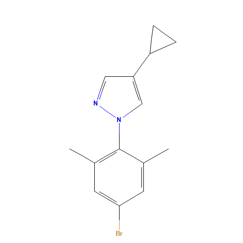 1-(4-bromo-2,6-dimethylphenyl)-4-cyclopropylpyrazole (CAS: 1393126-03-8) - Related Chemical Product