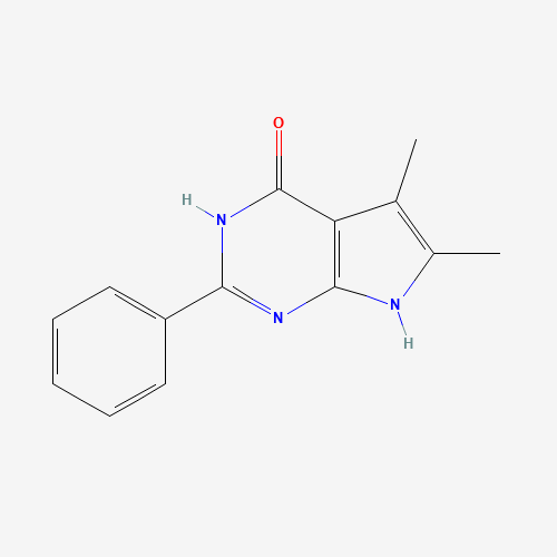 5,6-dimethyl-2-phenyl-1,7-dihydropyrrolo[2,3-d]pyrimidin-4-one (CAS: 177499-64-8) - Related Chemical Product